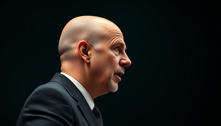 Distinguished speaker in profile during a gospel-shaped ministry talk.
