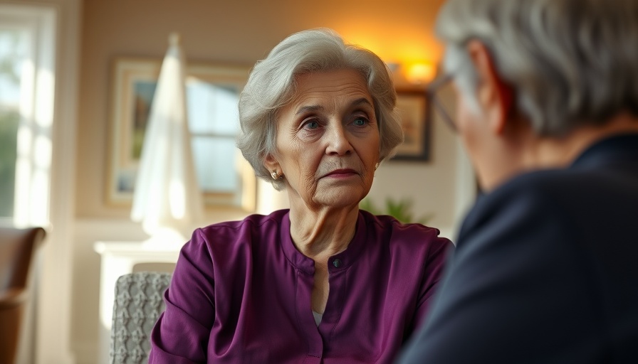 Elderly woman engaging in conversation, warm setting, connect with older children.