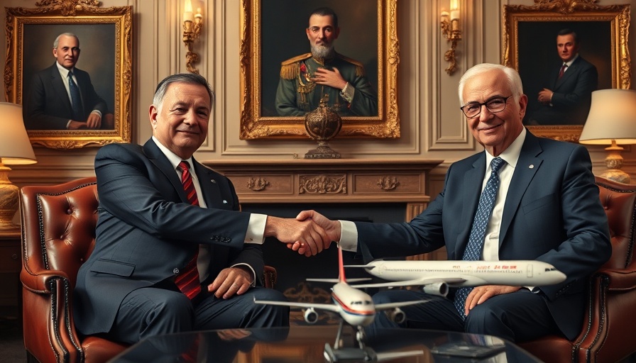 Summit discussion between leaders reflecting political implications
