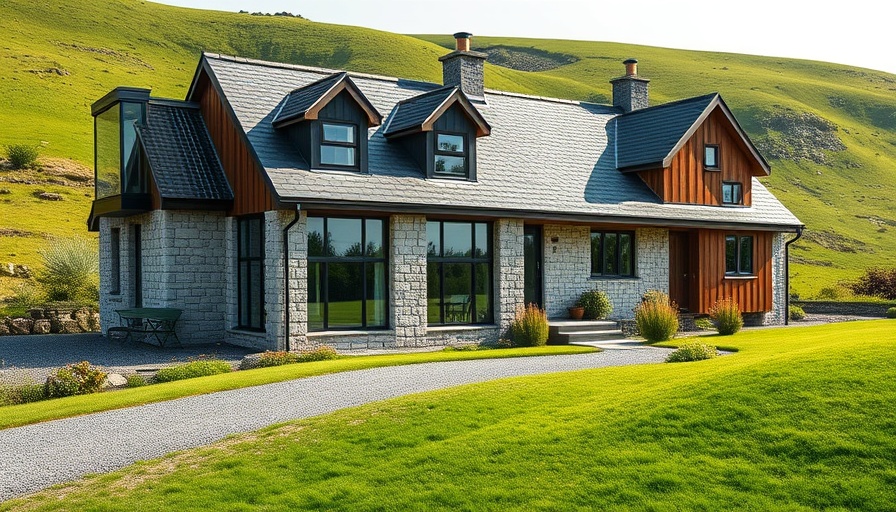 Contemporary Scottish house blending traditional and modern styles