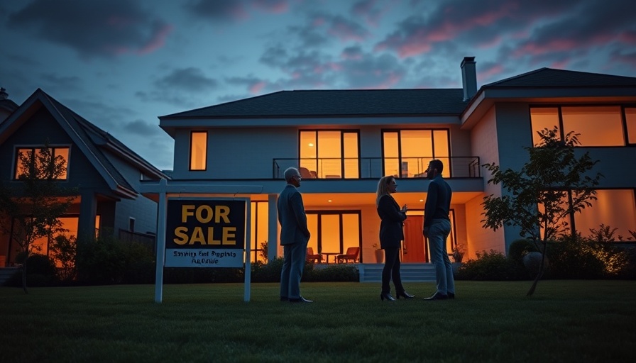 Home Pricing Mistakes Cost Sellers: Modern house sale discussion at twilight.