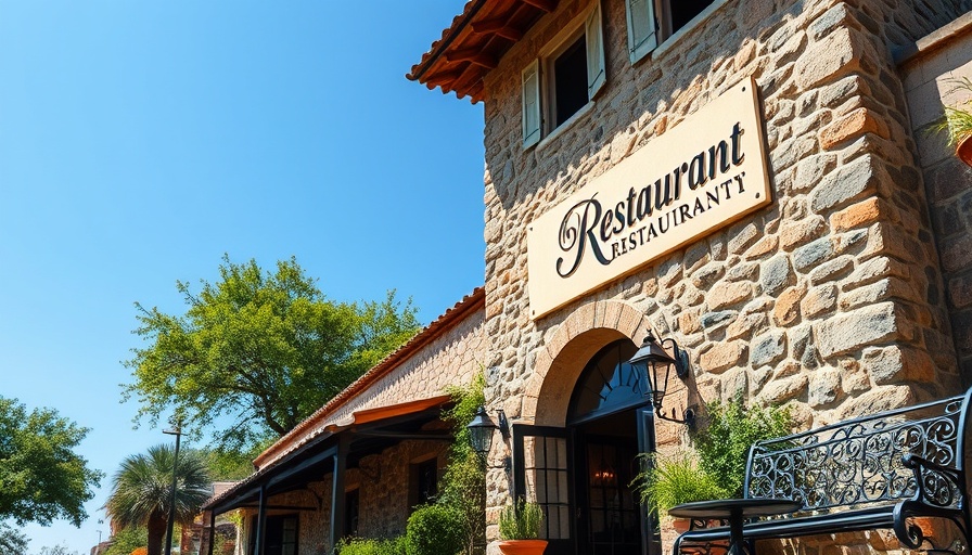 America's Top Restaurant Chain: rustic stone exterior, sunny day