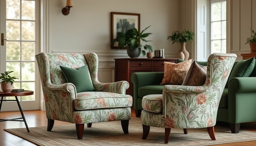 Elegant Morris & Co armchair investment in a serene natural light living room.