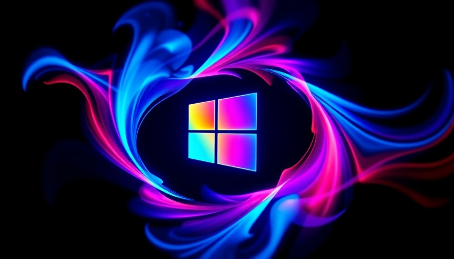 Windows 11 Pro training course logo with abstract swirl design