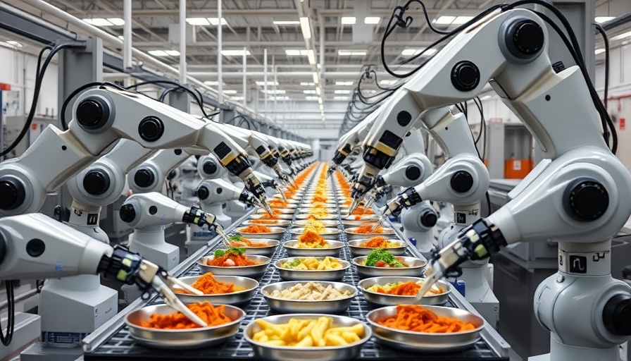Chef Robotics success story: robotic arms in food assembly line.