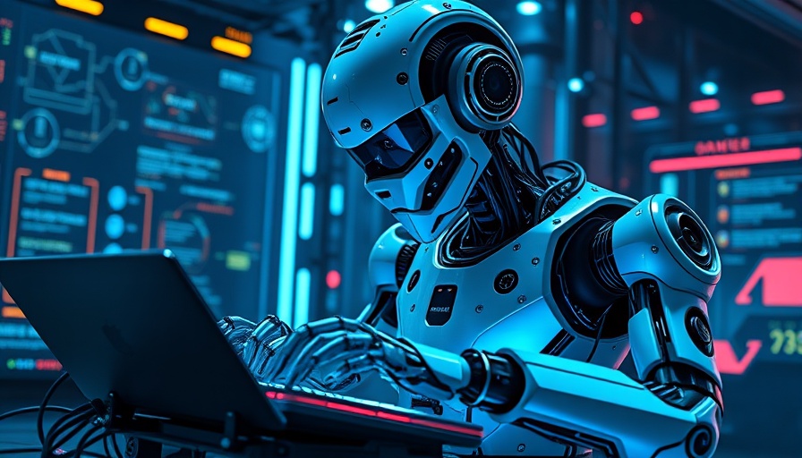 AI spam tool AkiraBot controlling keyboards in digital space.