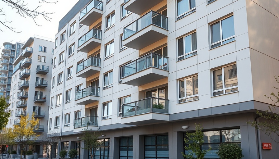 Modern apartment exterior highlighting UK landlord maintenance costs.