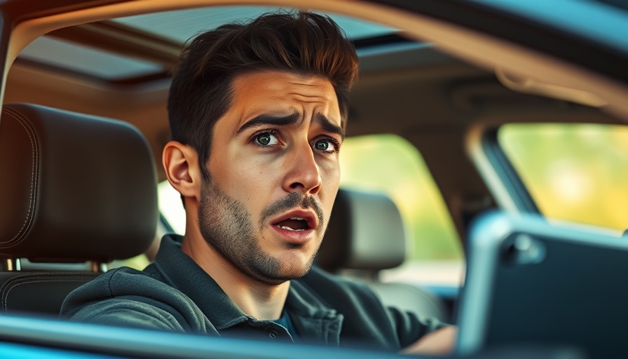 Young man expressing concern in a car, highlighting how to have a difficult conversation.