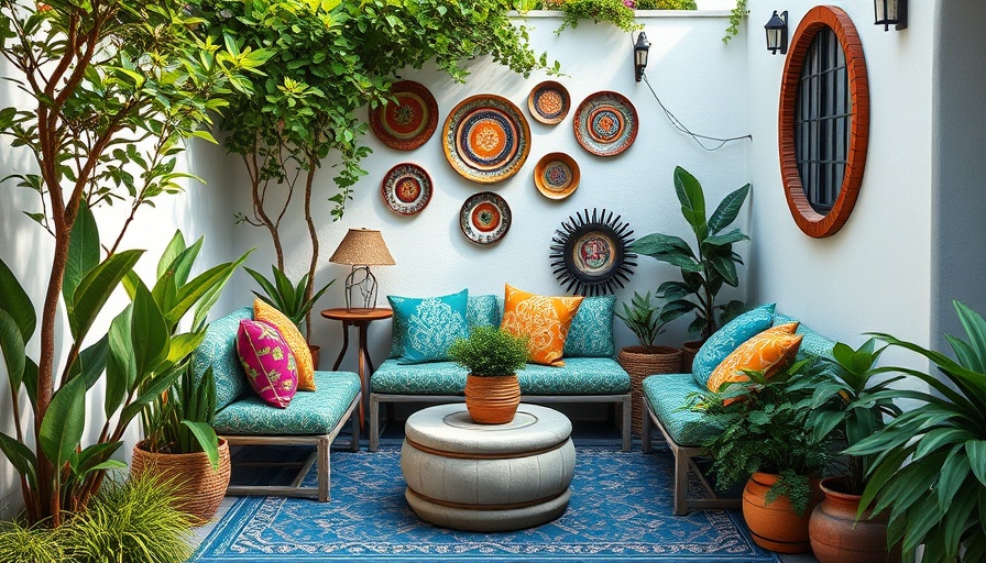 Wayfair garden sale setup with stylish decor and seating.