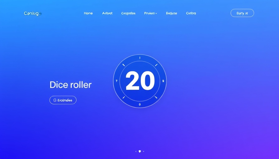 Minimalistic web app for D20 dice rolling with smooth design.