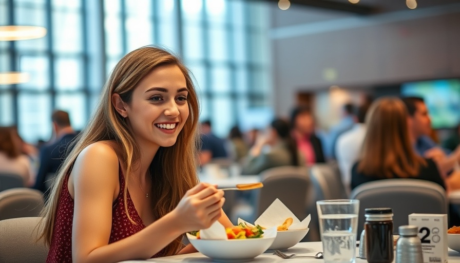 Leading Women in Care Awards attendee enjoying a meal.