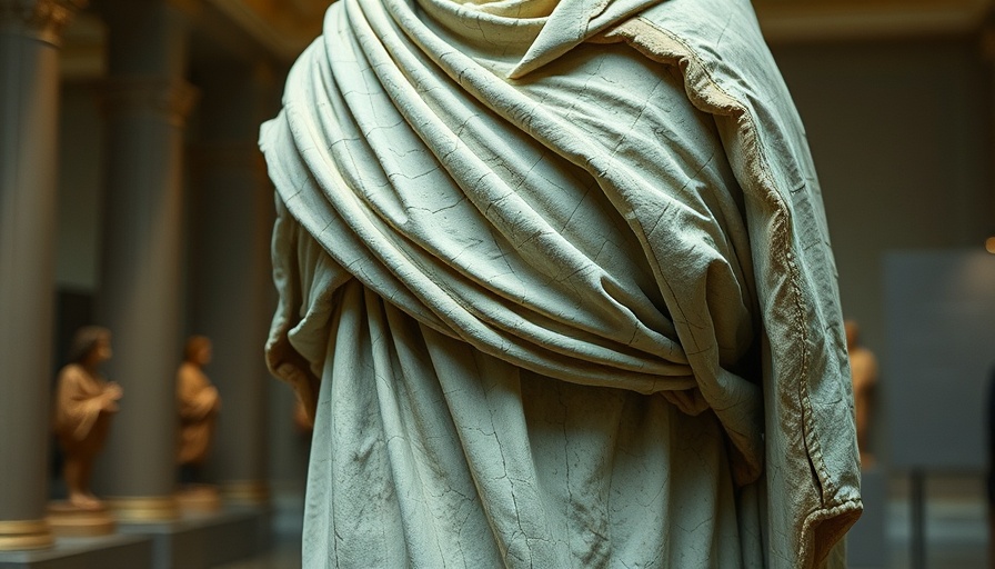 Eroded stone sculpture of draped figure, Sweetheart Abbey anniversary.