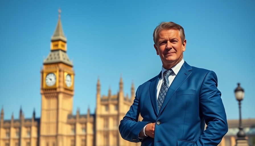 Confident man in front of Big Ben, former MP appointed House of Lords.