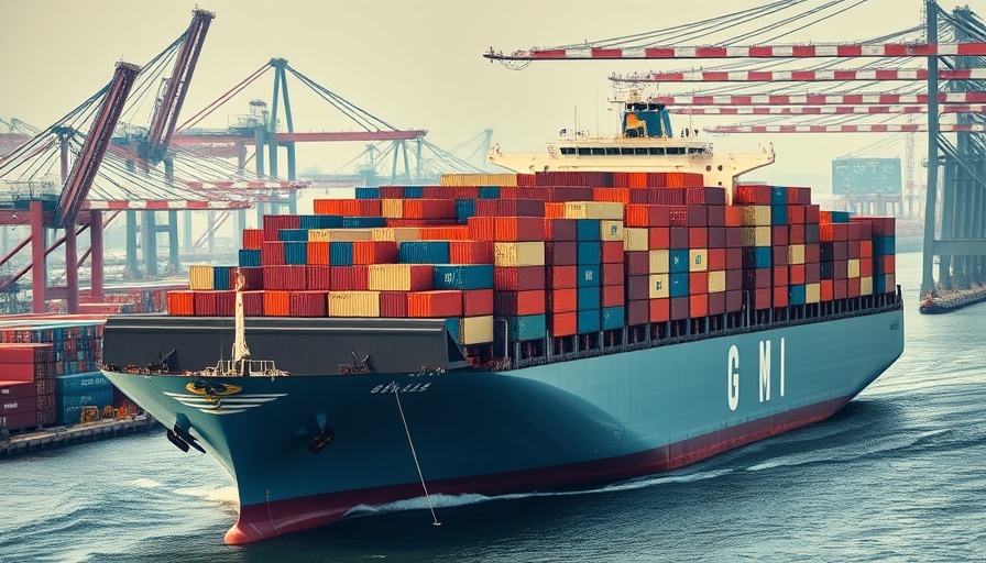 Cargo ship in port symbolizing landmark global shipping agreement