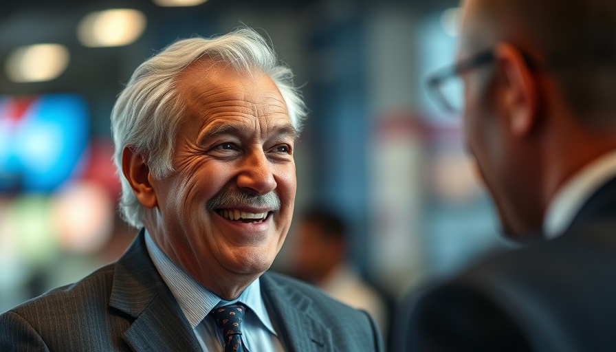 Confident elderly man discussing Bank of America Interest Income Insights