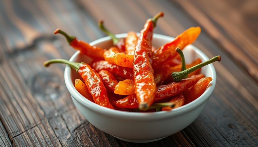 Vibrant chili crisp for healthy eating in a bowl.