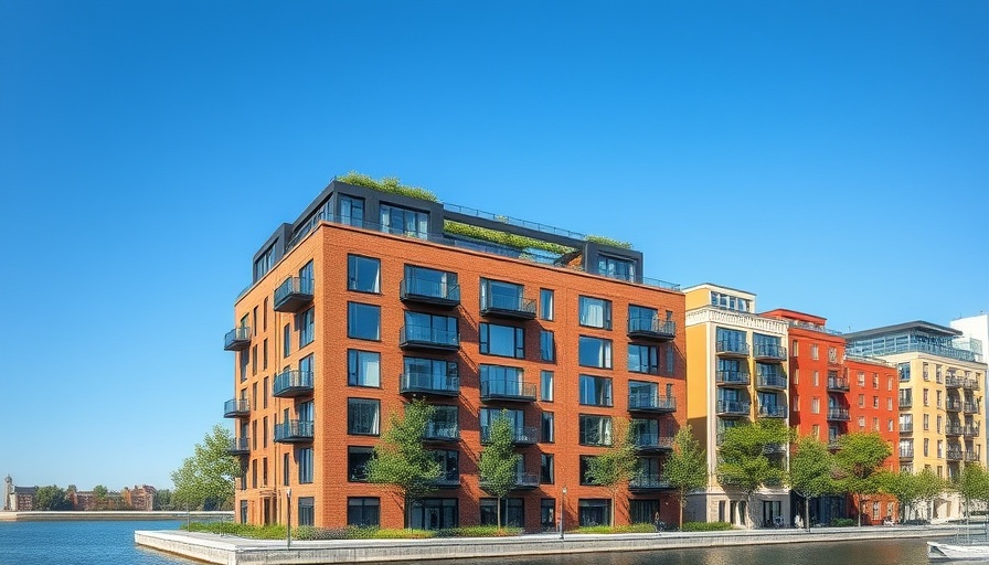 Build-to-rent development in Canary Wharf with modern architecture.