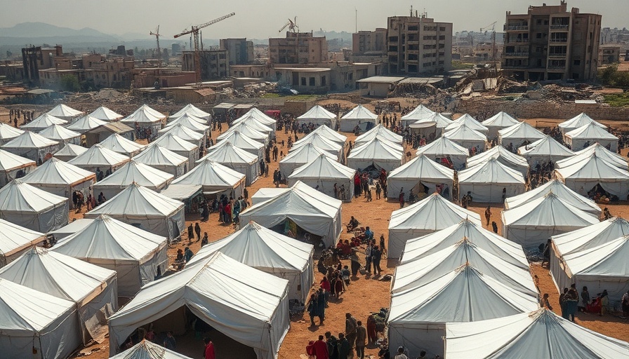 Israel aid distribution plan threatens Hamas control in refugee camp with tents.