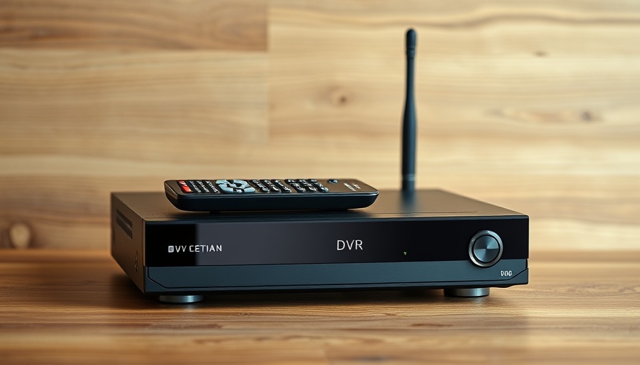 Compact DVR for cord-cutters with remote on wood surface.