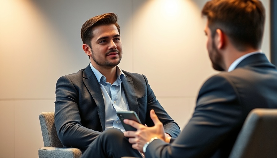 Professional young man discussing trade policies in an office.