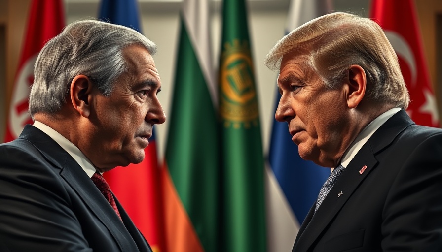US-Iran discussions concept with flags and leaders, nuclear talks.