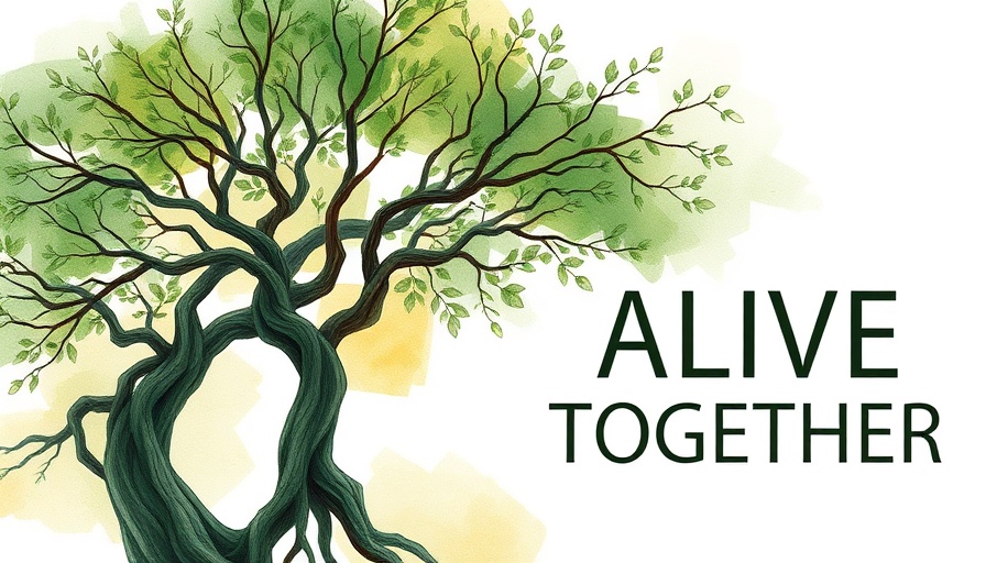 Celebrate Resurrection at TGC25 with artistic tree illustration.