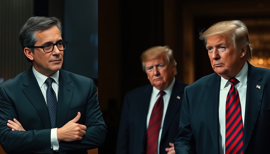 Trump's Influence on Jay Powell discussed with split commentary image.