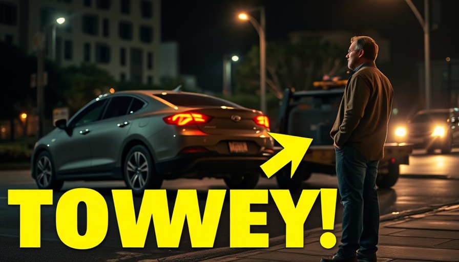 Car being towed at night with man watching, vehicle defects safety risks.