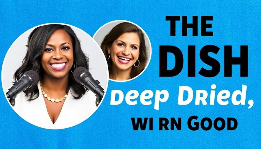 Podcast cover titled 'Married for Good' with smiling women.