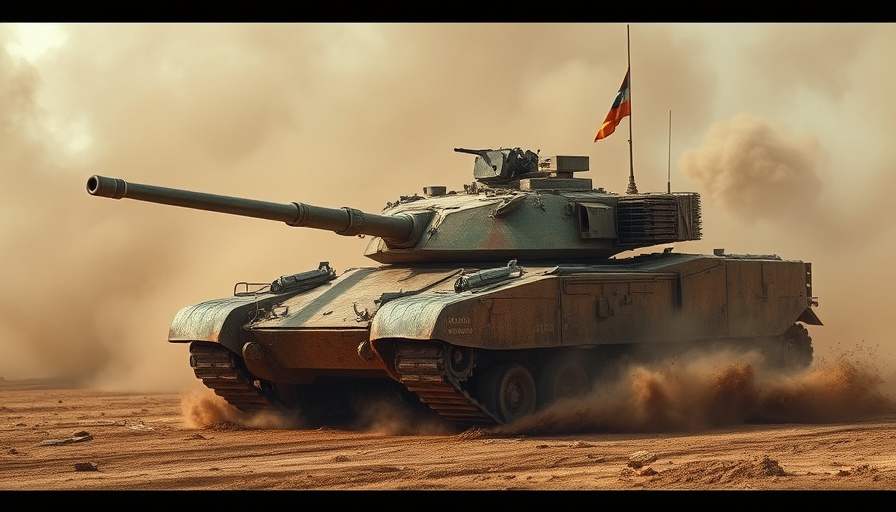 IDF tank advances through smoke as preparation for escalation in Gaza.