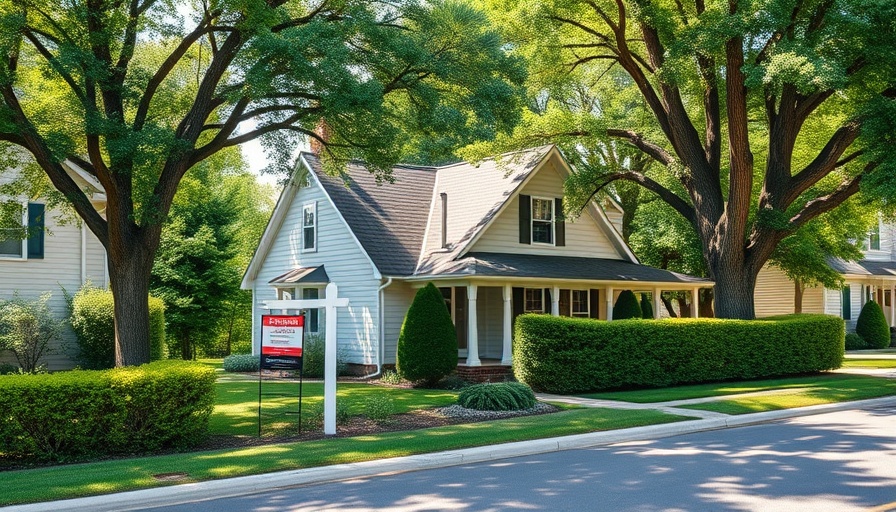 Suburban house for sale under bright daylight; March home sales drop.