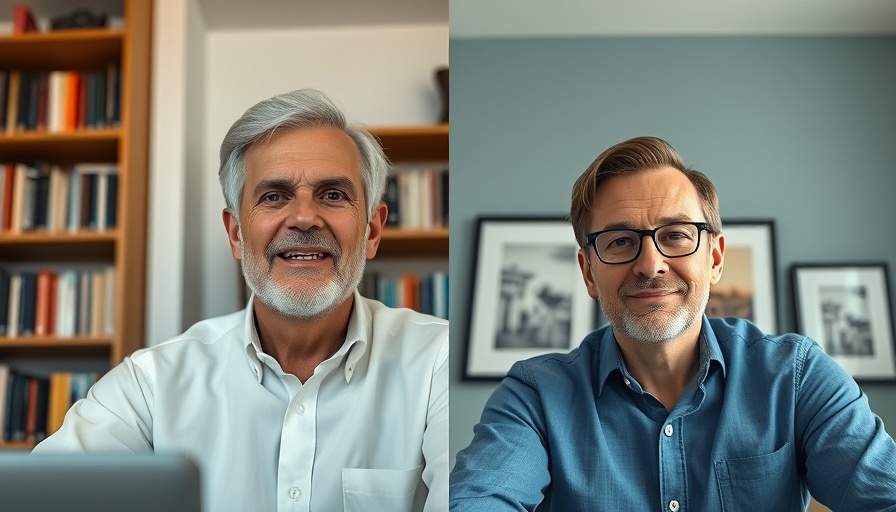 Men discussing UK Supreme Court gender ruling on a video call.