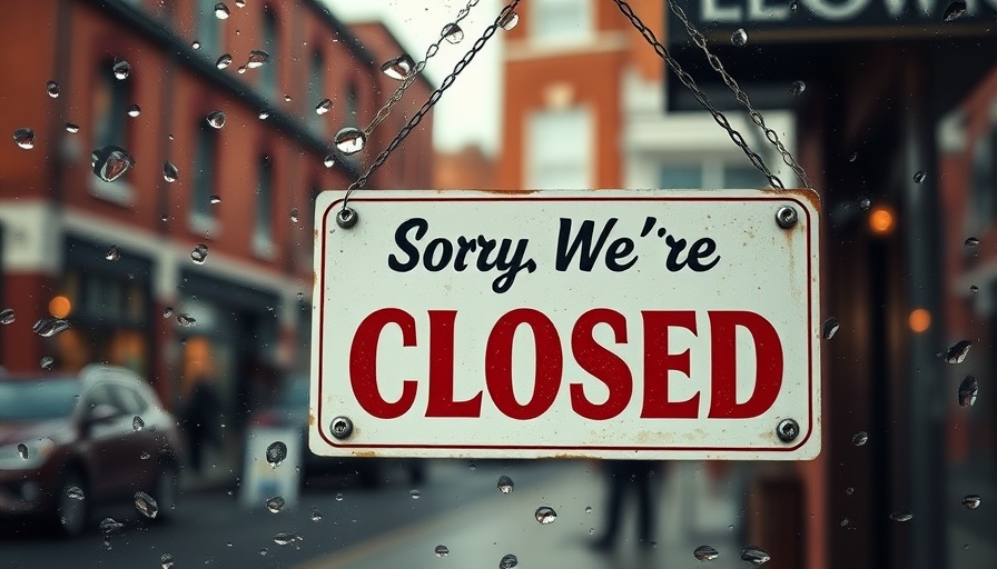 Vintage 'closed' sign on window reflects closure of Upad online letting agency.