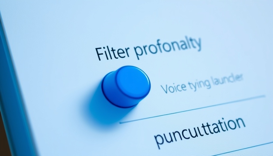 Windows profanity filter toggle in settings menu.