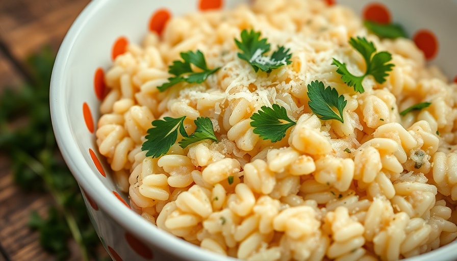 Creamy risotto with parsley and cheese, perfect healthy dinners that keep coming back.