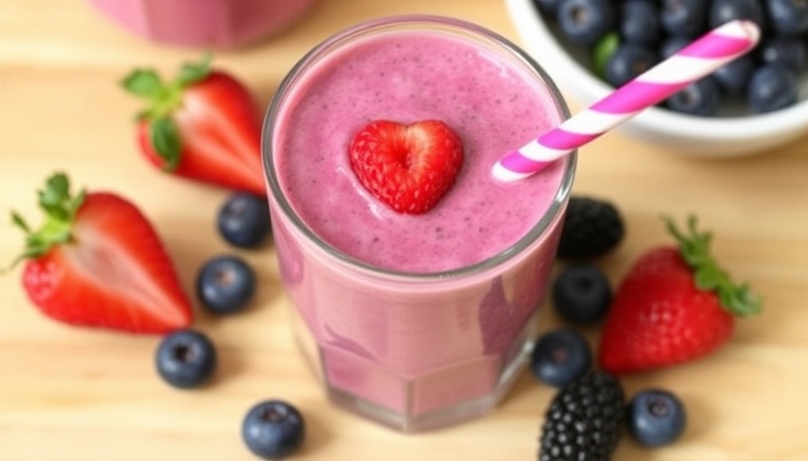 Yogurt Berry Protein Smoothie