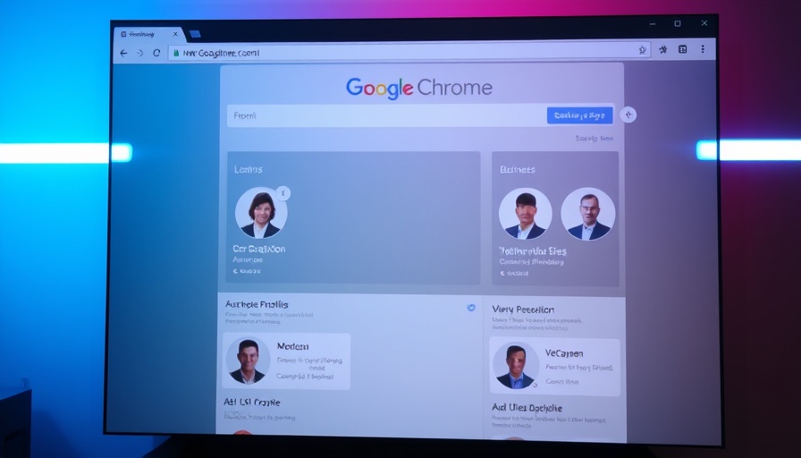 Google Chrome interface showing essential features for business users.