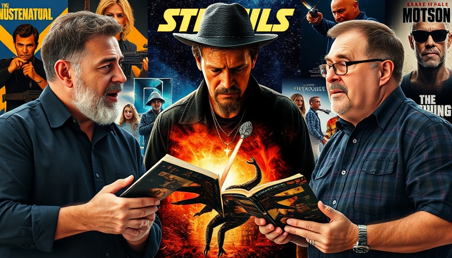 Supernatural films discussion illustrated by a collage and three men.