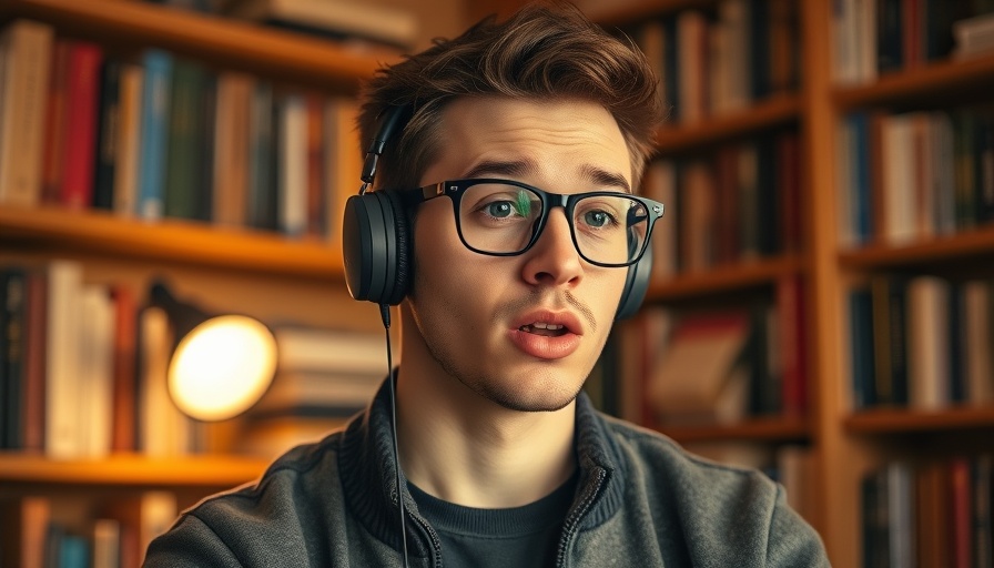 Confident young man with glasses discusses central banks' role.