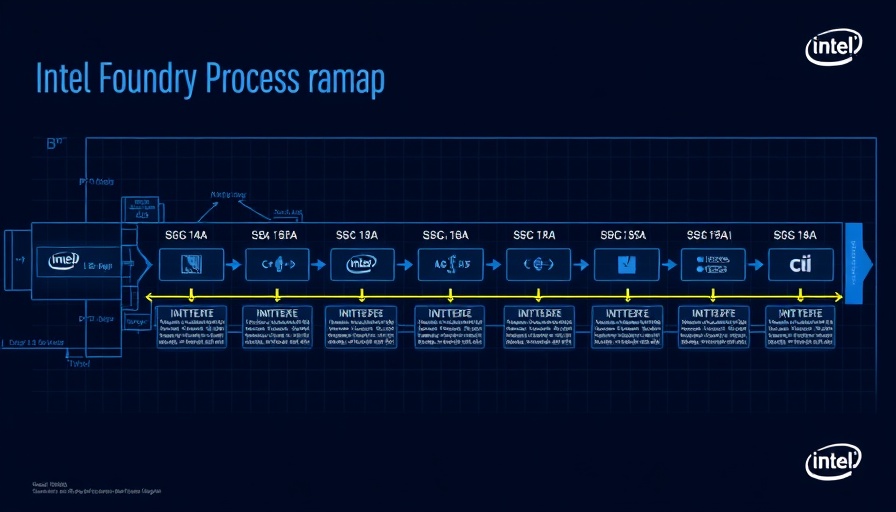 Intel Foundry Process Roadmap illustrating advancements in turbo cells technology to boost CPU and GPU