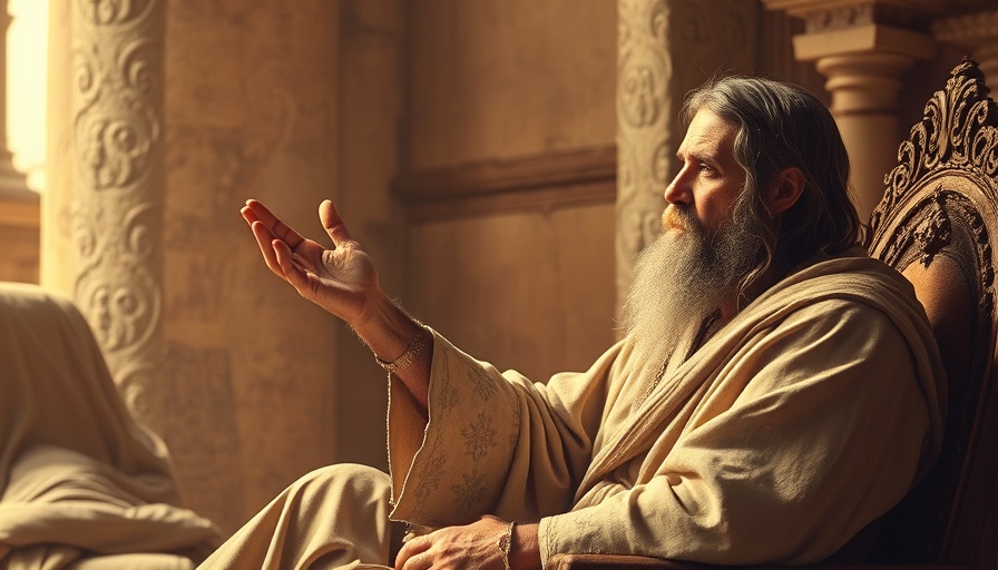 Empathy in Christian families, biblical scene of divine guidance.