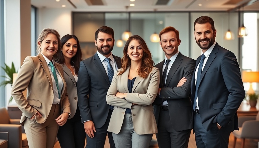 Professional business team meeting in a modern office for AI tech consulting