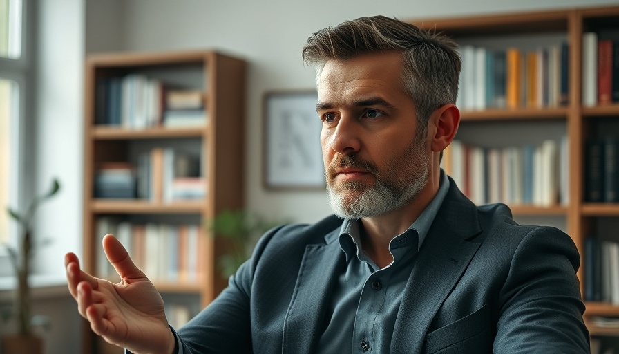 Confident man discusses China US Cold War economic implications.