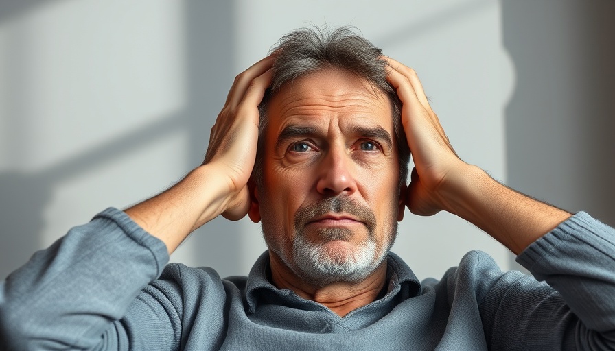 Contemplative man relaxing indoors, casual setting