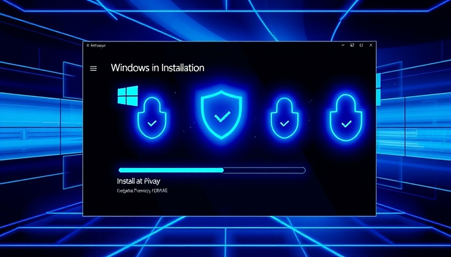 Enhance Windows installation privacy with security icons and locks.