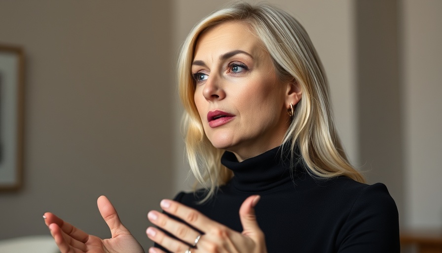 Thoughtful blonde woman speaking, emphasizing no prayer comes back void.