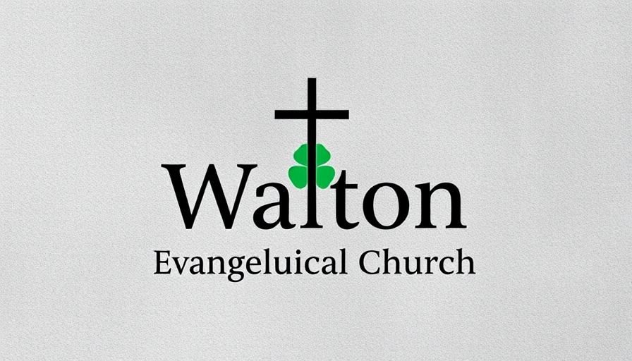 Walton Evangelical Church logo on textured background for WaltonChurchUK Live Stream.