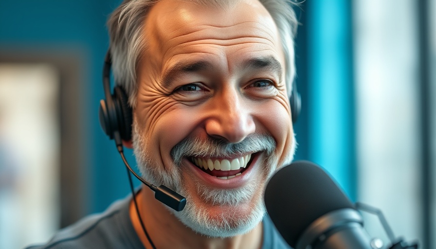 Middle-aged man speaking into a microphone, discussing swapping lives with politicians.