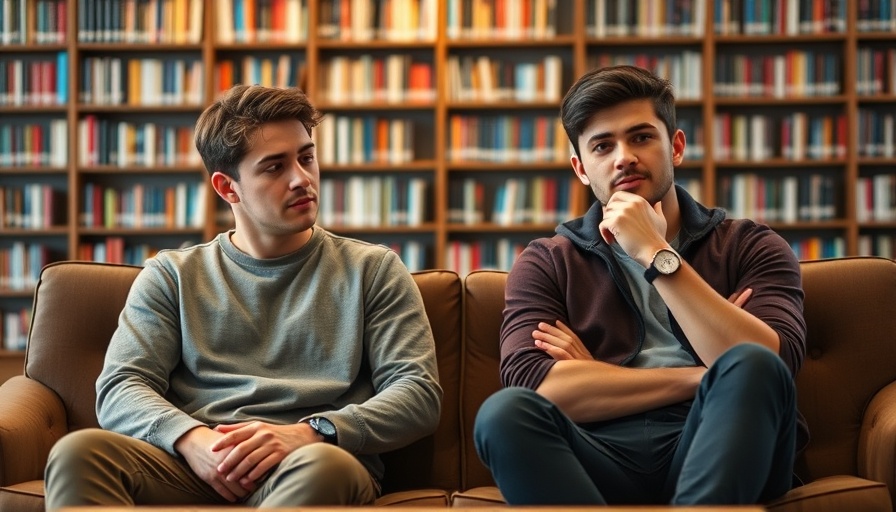 Rork's founders casually seated in a book-filled modern library.