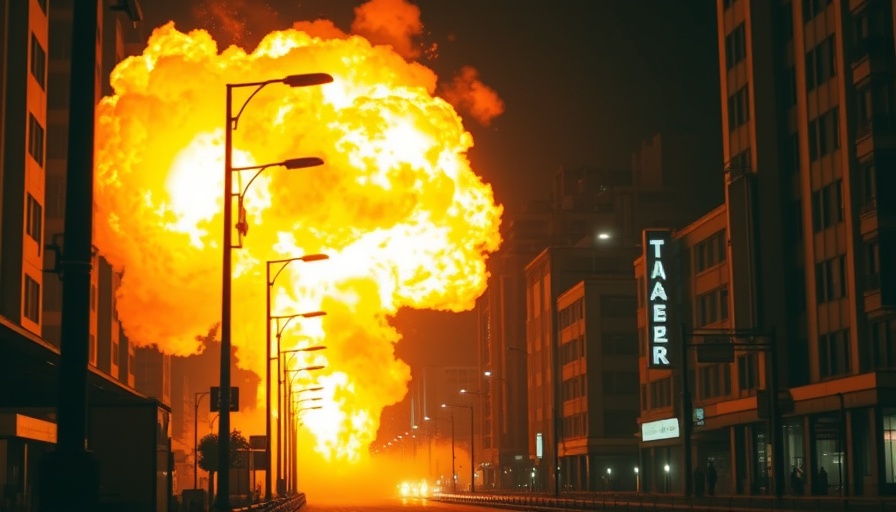 India military operation in Pakistan, night explosion scene.